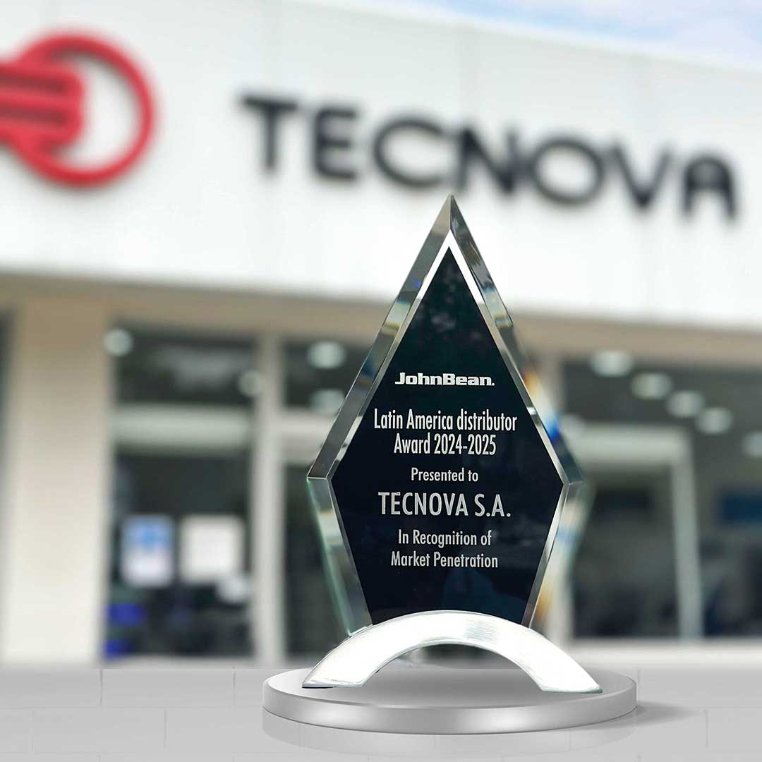 Tecnova: único distribuidor autorizado de John Bean en Ecuador celebra premio por excelencia 2025